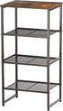 Printer Stand Holder 4 Tier - Heavy Duty Metal Shelving Unit for Office Organizer, Industrial Printer Side Table with