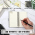 Jutom 2 Pcs Small Spiral Notebooks Memo Pads 3 x 5 Inch Pocket Notebooks Lined College Ruled Journal Mini Note Pads Sketchbook for School Office Employee Appreciation Gifts,120 Pages (Black) by Jutom