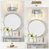 2-Light) SKEJAO Bathroom Vanity Light Over Mirror,Vanity Light for Bathroom,Bathroom Light Fixture Wall Sconce Lighting