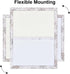 Bulletin Board Whiteboard Combo, Beige Felt Board for Office School Kitchen, White Wood Frame, 13"*17"