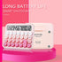 Mechanical Switch Calculator, Cute 12 Digit Large LCD Display, Great for Everyday Life and Basic Office Work