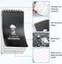 Waterproof Pocket Notebook, 3 x 5 Mini Notepad, Weatherproof Stone Paper, 100 Lined Pages, 6 Pack for Outdoor Use