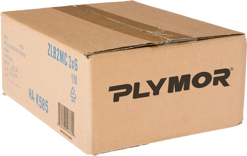 Plymor 3" x 6" Zipper Reclosable Plastic Bags | 2 Mil | Case of 1,000