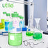 Utile 1000ml (33.8oz) Lab Media Bottle, 3.3 Borosilicate Glass Storage Bottle with Lid, PP Material
