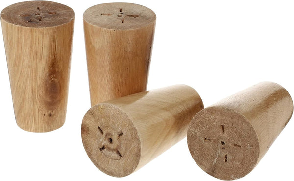 Ipetboom 4pcs Solid Hardwood Furniture Legs White Table Feet Replacement for Sofas Dressers