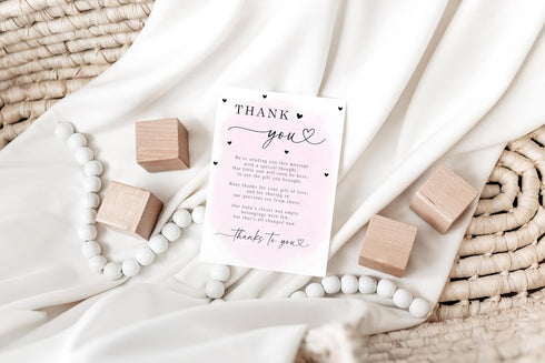 Your Main Event Prints Baby Shower Thank You Cards with Envelopes - Elegant and Convenient Gratitude Notes for Baby