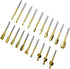10Pcs HSS Router Carbide Engraving Bits & 10Pcs Router Bit with 1/8"(3mm) Shank for DIY Woodworking, Carving, Engraving