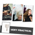 2pcs NOLITOY Hairdressing Shield Handle Barber Salon Face Cover for Hair Coloring Cutting