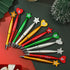Christmas Ballpoint Pens Bulk, 64 Pcs with Inspirational Quotes, Candycane, Gingerbread, Snowflake for Office Supplies