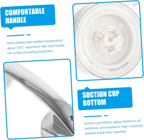 2pcs Silver Portable Grab Bars for Bathroom Easy Installation Weight Capacity for Seniors and Disabled Safe Support