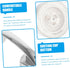 2pcs Silver Portable Grab Bars for Bathroom Easy Installation Weight Capacity for Seniors and Disabled Safe Support