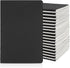 EUSOAR 36pcs A5 Notebook, 5.5"x8.3", 60 Pages, Black, College Ruled, Lined Writing Pads for Business School Office Note