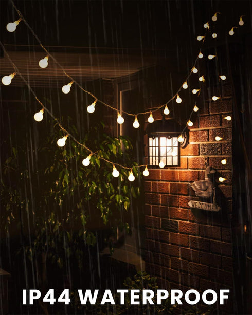 43 100 8 Globe String Lights Ft LED Fairy Lights Plug in with Remote Timer Modes Connectable Twinkle Light for Bedroom