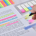 BAYTORY 960 Sheets Transparent Sticky Index Tabs, Clear Sticky Notes Long Page Book Markers for Book Annotation