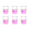 6pcs 150ml Upgraded Thick Glass Beakers, Griffin Low Form Beaker Set with Double Scale, 3.3 Boro, LVA006