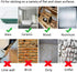 Self Stick Hook Loop Fasteners, 1.5 x 2.4 Inch, 16 Sets Double Sided Wall Hanging Strips with Adhesive Tape