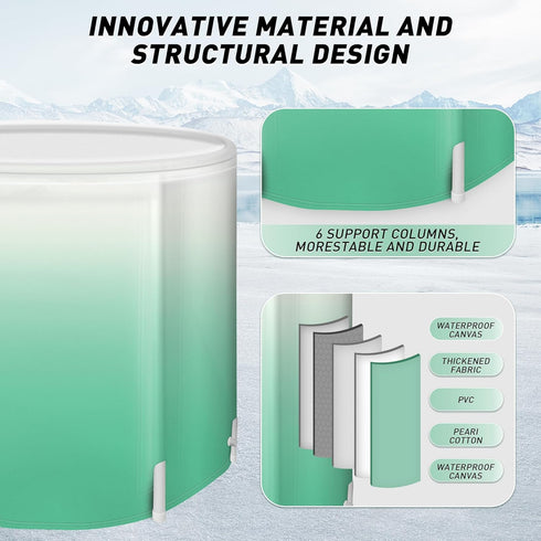 Portable Foldable Bathtub - Create Your Spa Anywhere for Adventure & Relaxation | Collapsible Adult Soaking Tub