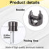 Pndeyo 2pcs Self-Adhesive Cable Anchors for Desk, Aluminum Phone Cord Holder Clips, Adjustable Round Cable Organizers