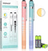 RISEMART 2-Pack Pen Light for Nurses Medical Penlight with One-Button Switch for
