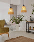 2 Pack Battery Operated Chandelier Outdoor Waterproof, Hanging Pendant Light with Remote Control for Gazebo, Pergola