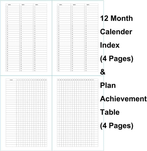 Classic Dotted Grid Bullet Notebook Journal, A5, 144 Pages, Premium 100gsm Thick Acid-free Paper with Fine Inner Pocket.