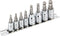 Powerbuilt 642402 8-Piece SAE Wobble Ball Hex Bit Set, Silver