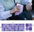 2Pack Korean Keyboard Stickers, Korean-English Keyboard Sticker on Purple Background with White Lettering, Korean