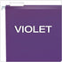 Pendaflex Reinforced Hanging File Folders, Legal Size, Violet, 1/5 Cut, 25/BX (4153 1/5 VIO)
