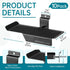 LYYUWE Slatwall Shelf for Retail Display, Heavy Duty Metal Display Shelf with Non Slip Pad for Shoes, Sneakers, Hats