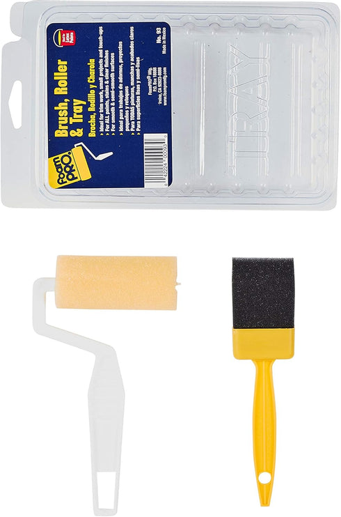 Foampro 93 Roller & Paint Brush, 3"