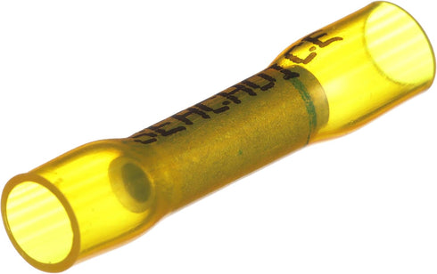 Seachoice Step Down Heat Shrink Butt Connector - Marine Grade, Yellow, Pack of 10, 16-14 to 12-10 Wire Range