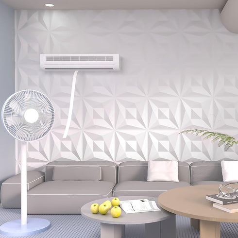 40 3D 11.8"*11.8" 3D PCS Wall Panels for Interior Dcor White Wall Covering PanelsPVC Textured Tile for Living