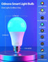 Odnora Bulbs, Bulb 9W, 2.4GHz Bulbs, 16 A19 60W Bulb, 800LM, 1 Pack LED Smart Light Color Changing Light Compatible