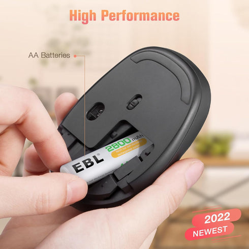 EBL 8 Count 2800mAh AA Rechargeable Batteries with Charger
