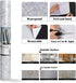 LACHEERY Faux Granite Contact Paper, Waterproof Self Adhesive Wallpaper for Kitchen Countertops, Grey 15.8"x80"