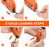 ValueMax Heavy Duty Staple Gun, 3-in-1 Manual Nail Gun with 3000 Staples for DIY, Upholstery, and Craft