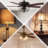 2 12 Inches Pcs Ceiling Fan Pull Chain Ornaments Light Pull Beaded Chains with Clear Acrylic Prism Ball Pendant