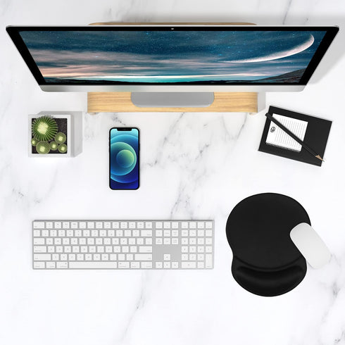 ITNRSIIET Ergonomic Mouse Pad with Gel Wrist Rest, Comfortable Office Supplies for Pain Relief, 8.7 x 7.2 inches