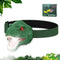Kids Dinosaur Headlamp Flashlight - LED Headlights with Roar & Silent Mode, T-Rex Toys for Camping