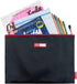 Rough Enough Document Organizer File Folder Bag for A4 Letter Size with Zipper - Waterproof Large Black