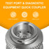 Deargooday PD243 1/8" 1/4"-18 2.26" Series PD Steel Test Port and Diagnostic Equipment Quick Connect Coupler with Male