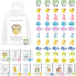 TINGLAN 100 Set Employee Appreciation Card Gifts Bulk for Coworkers, Animal Pun Note