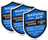 3PCS Security Alarm System Sign for Home, Self-Adhesive Weatherproof Small 24 Hours