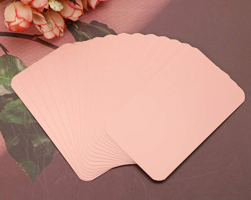 Tupalizy 100PCS Small Blank Paper Message Note Cards - Double-Sided Mini Greeting Place Name Vocabulary Tags (Light