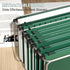 Plastic Hanging File Folder, Letter Size, 12 Pack Reinforced Hang Folders with 2 Inch Expansion, Sturdy File Cabinet