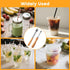 Rimoev 2-Piece Set (0.47 0.85 30 Straw Puncher for Plastic Lids Lemonade, Stainless Straw Hole Punch Tool, & Sizes)