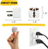 Bates Universal Adapter, 4 Pack, Travel Adapter, UK to US Plug Adapter, European to American Plug Adapter