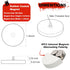 4-Pack Neodymium Magnet, Non-Slip Strong White Rubber Coated with M6 Male Thread for Sensor Communication Equipment