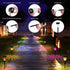 IP65 SMY Lighting Solar Outdoor Path Lights, Color Changing Waterproof Auto On/Off Solar Landscape Pathway LED Lights