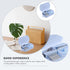 STOBOK Mini Hand Tool Box Set, Tiny Stapler, Heavy-Duty Staplers, Tape Dispenser, Hole Puncher for Student Stationery